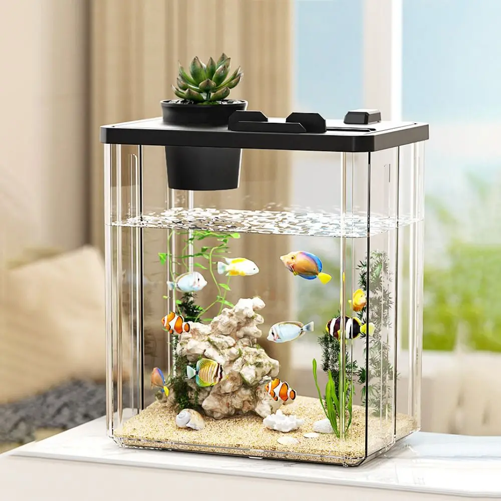 Marine Aquarium With Sump - Aquarium Desktop Fish Tank Water Pump