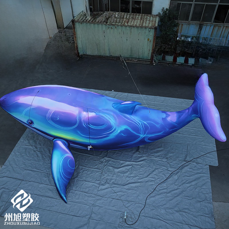 Marine Aquarium Used - Inflatable blue whale, used as a