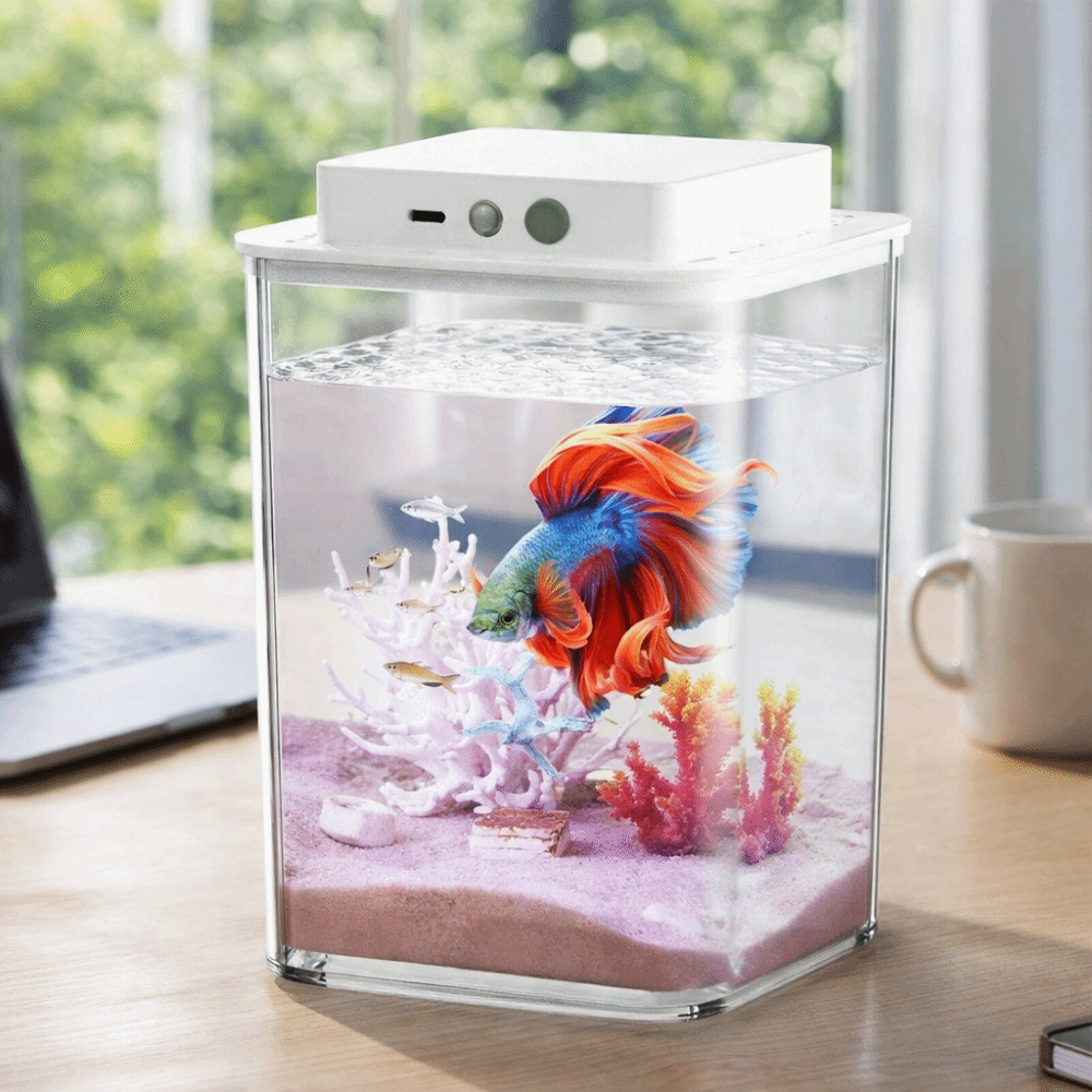 Marine Aquarium With Sump - Transparent Betta Fish Tank Intelligent Sensing