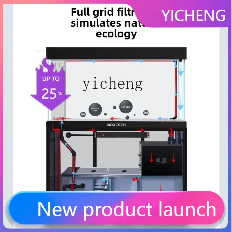 LYY  fish tank living room eco - Marine Aquarium With Sump ulasan dan harga