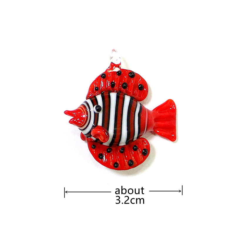 Colorful Mini Glass Fish Figur - Marine Aquarium Europe ulasan dan harga