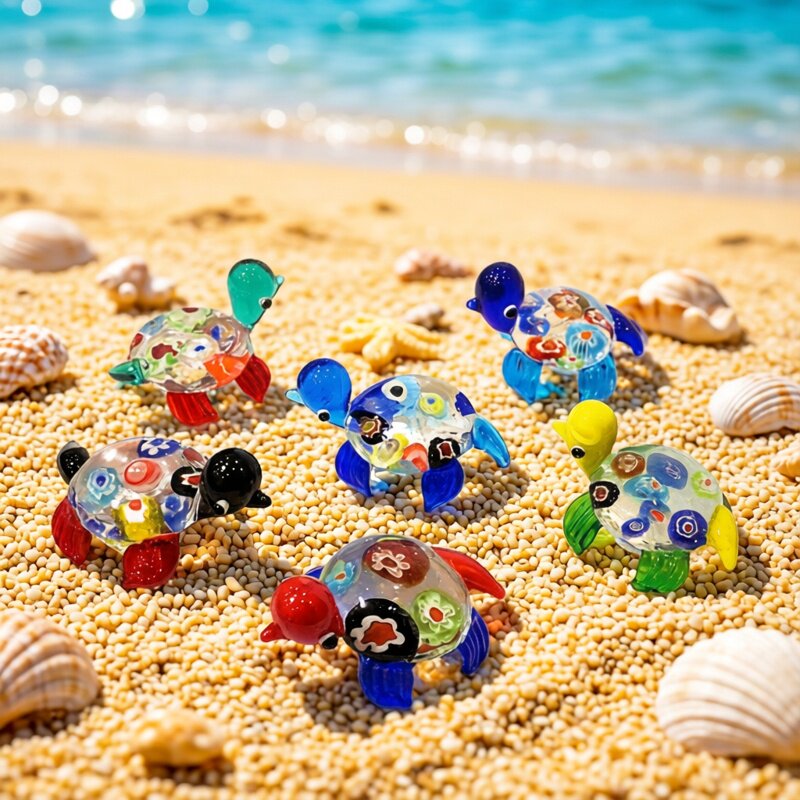 Creative Cute Glass Sea Turtle - Marine Aquarium Europe ulasan dan harga