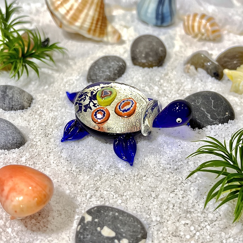 Handmade Mini Glass Turtle Fig - Marine Aquarium Europe ulasan dan harga