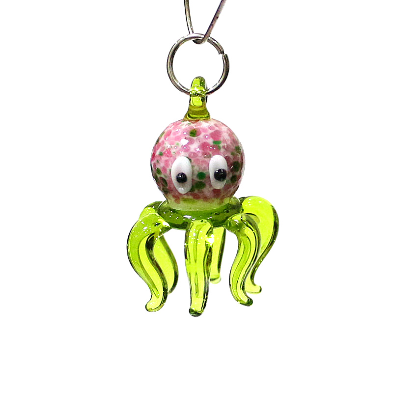 Colorful Tiny Cute Glass Octop - Marine Aquarium Europe ulasan dan harga