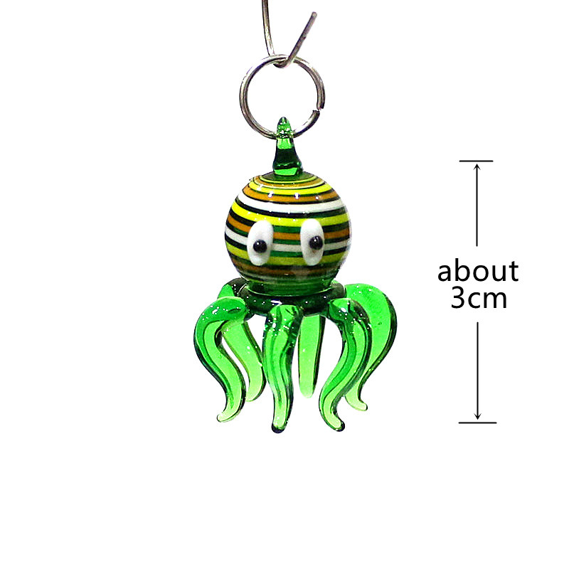 Colorful Tiny Cute Glass Octop - Marine Aquarium Europe ulasan dan harga
