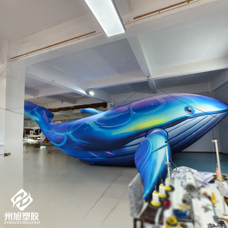 Inflatable blue whale, used as - Marine Aquarium Used ulasan dan harga