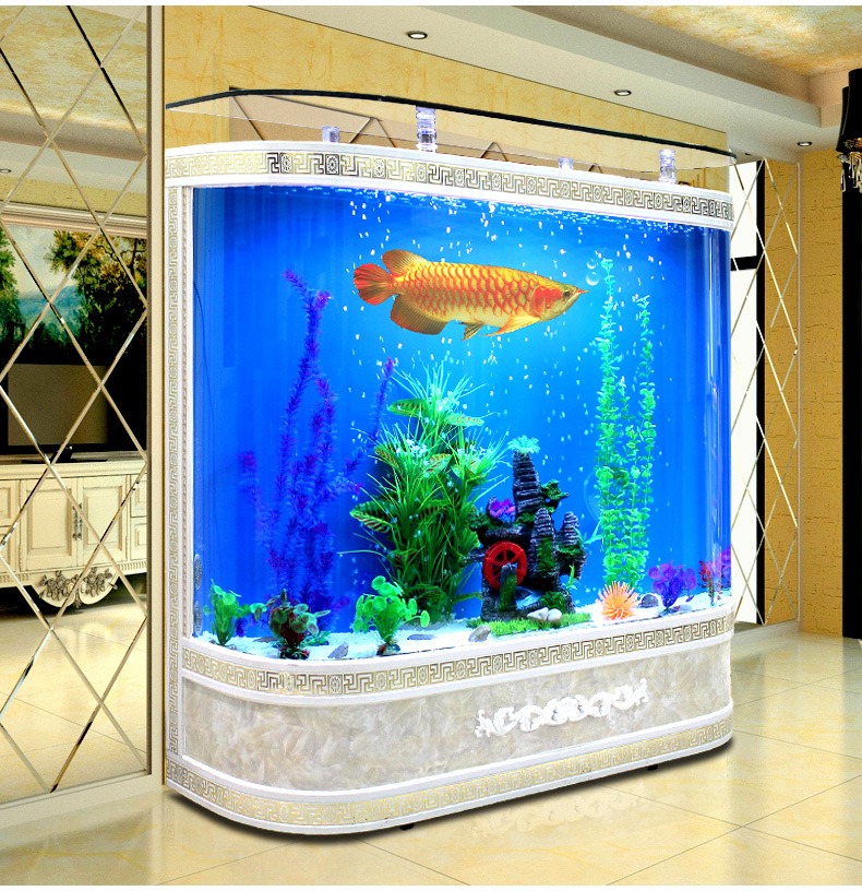 Customized Large Glass Fish Ta - Marine Aquarium Live ulasan dan harga