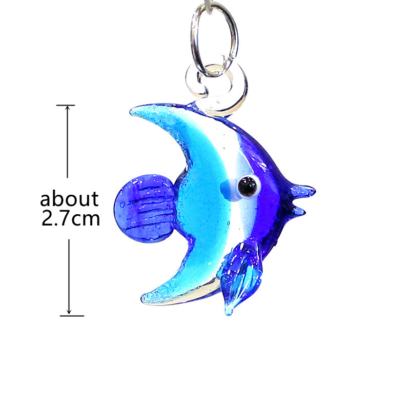 2pcs Mini Fish Glass Pendant C - Marine Aquarium Europe ulasan dan harga
