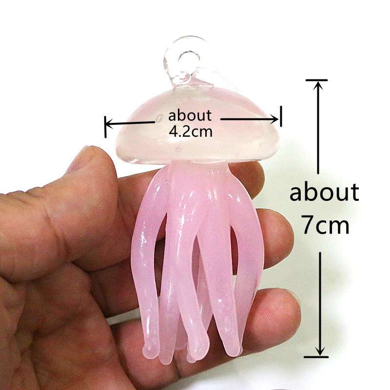 Pink Jellyfish Glass Pendant C - Marine Aquarium Europe ulasan dan harga