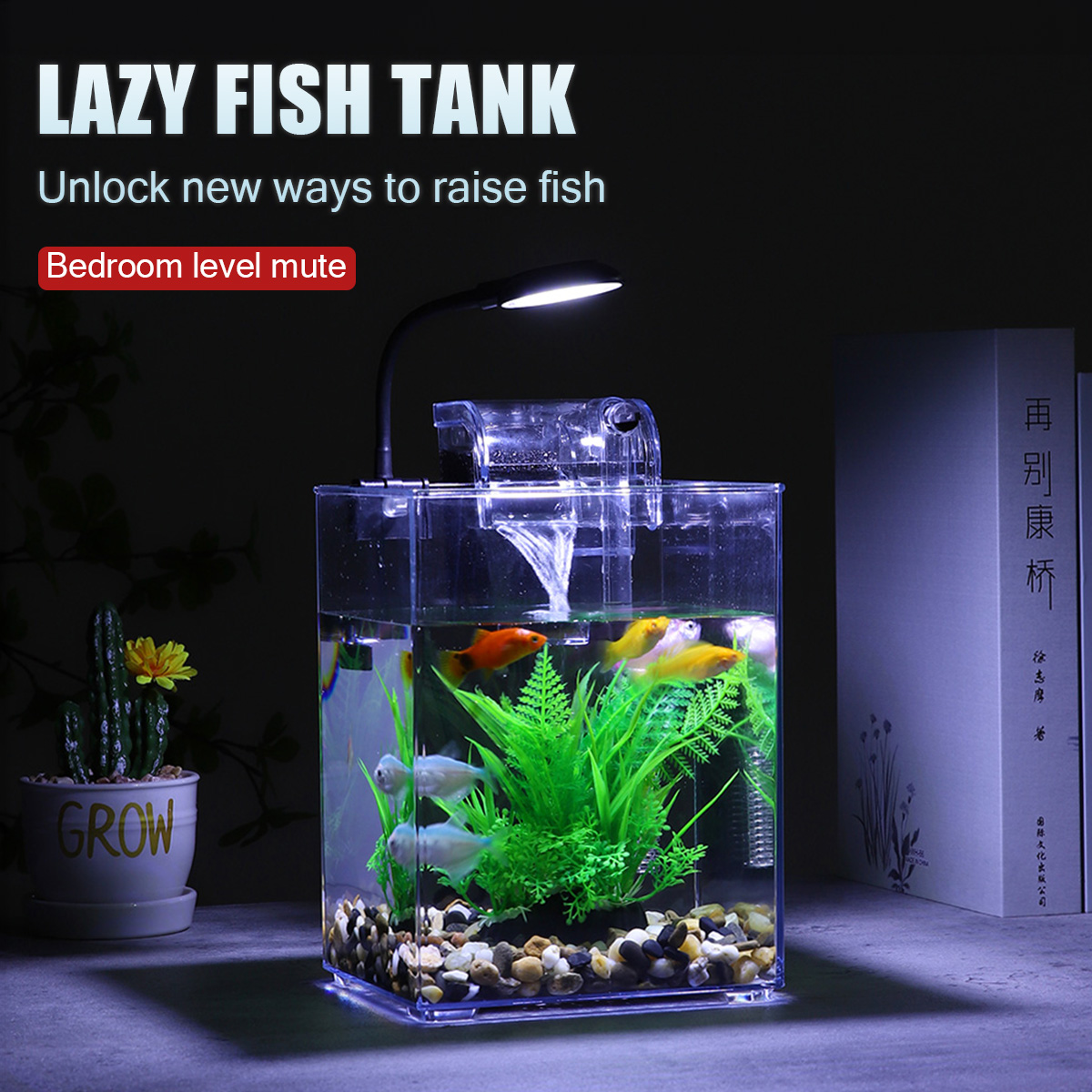 USB Desktop Fish Tank Set-Easy - Marine Aquarium With Sump ulasan dan harga