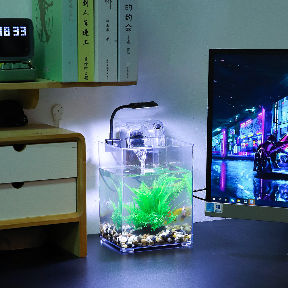 USB Desktop Fish Tank Set-Easy - Marine Aquarium With Sump ulasan dan harga